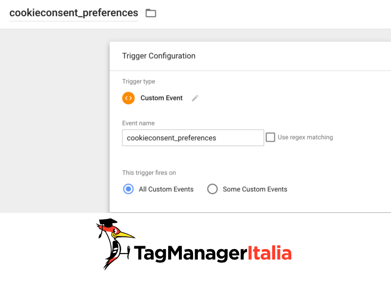 cookiebot con google tag manager step 2 eventi personalizzati