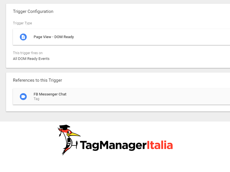 variabile installare chat facebook messenger su sito con google tag manager new