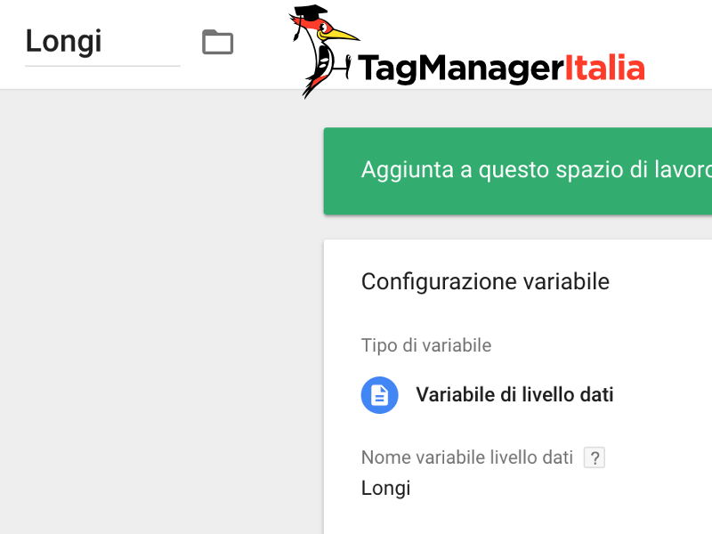 variabile longitudine meteo google tag manager