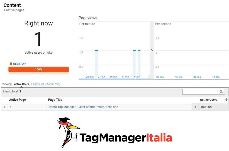 Glossario - Rapporto Tempo Reale Google Analytics - Contenuti