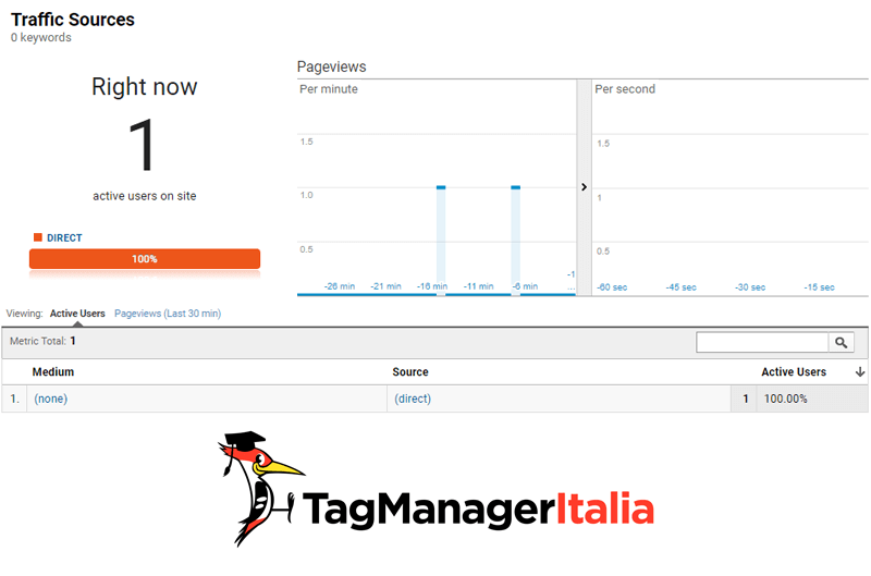 Glossario - Rapporto Tempo Reale Google Analytics - Sorgenti di Traffico