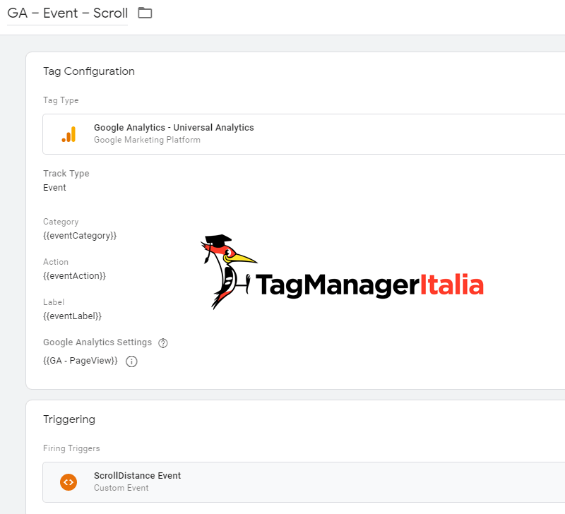 tag2 tracciare scroll pagina google tag manager