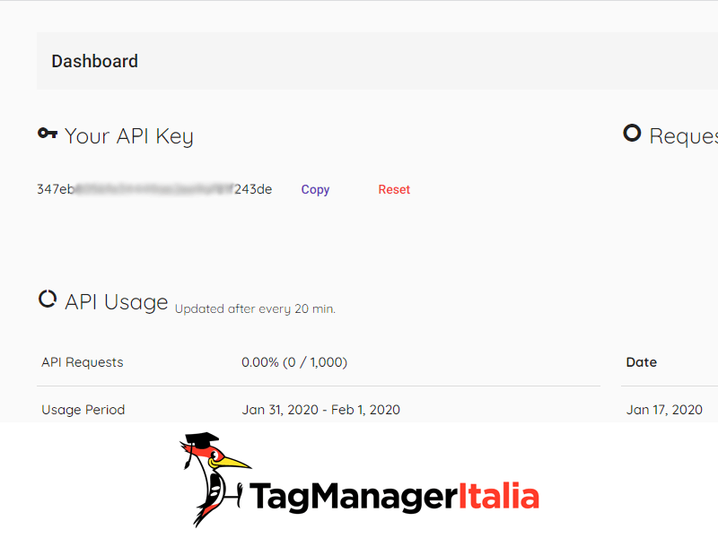 ipgeolocation api key account