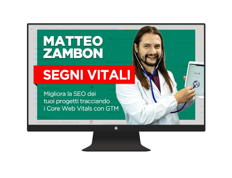 Corso Segni Vitali - Core Web Vitals e Data Studio con Google Tag Manager