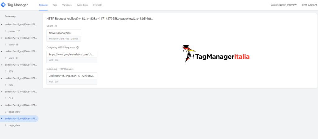 debug google tag manager server side