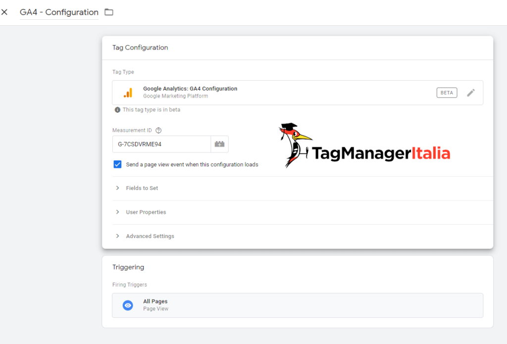 Google Analytics 4 Tag Configuration in Google Tag Manager