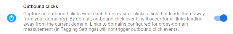 outbound clicks event enhanced measurement in Google Analytics 4