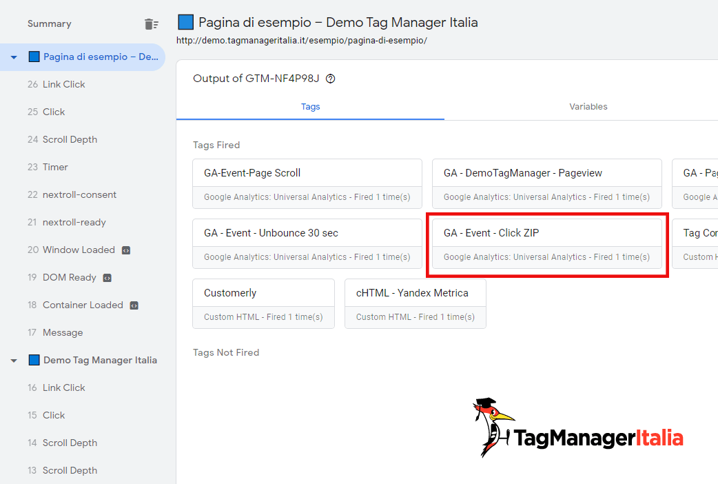 google tag manager download file zip step 5