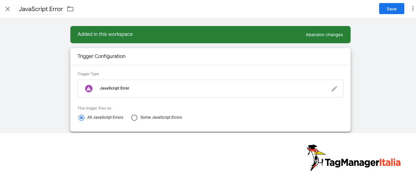 GA4 Trigger error Javascript