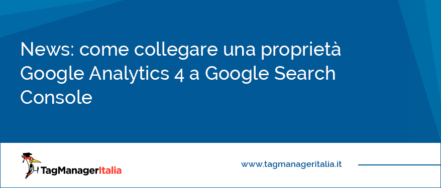 banner news collegamento GA4 e Search Console