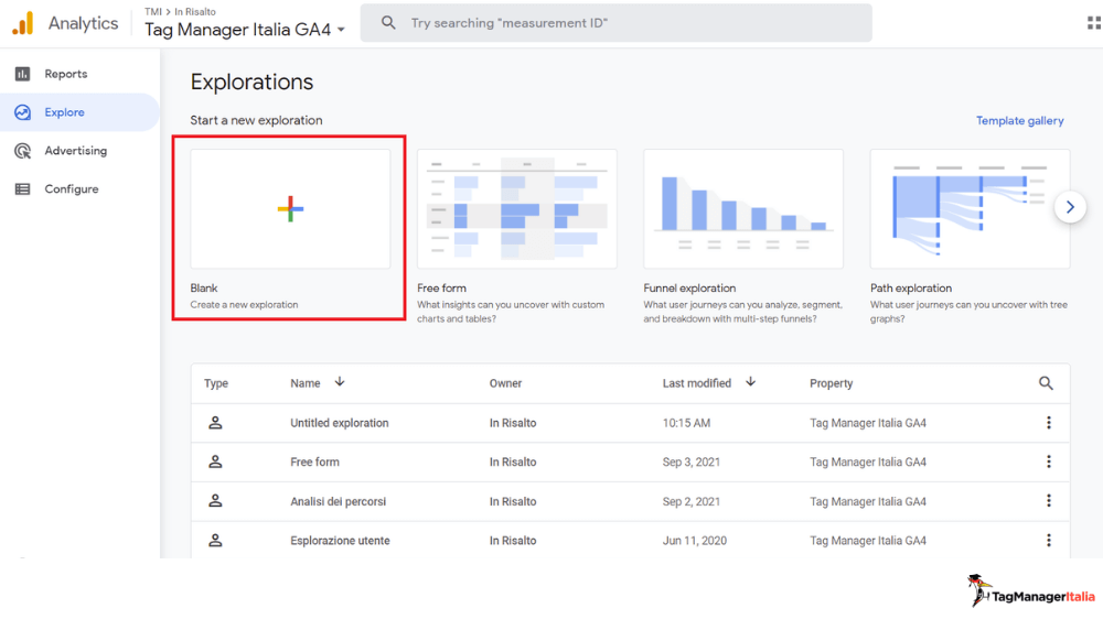 creazione nuovo segmento google analytics 4